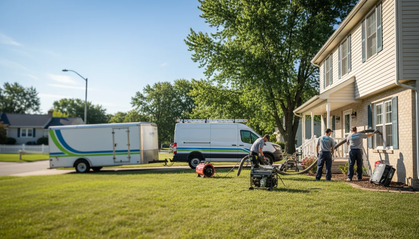 Flooded Basement Restoration And Cleanup With Repair in Liberty Center, OH near me